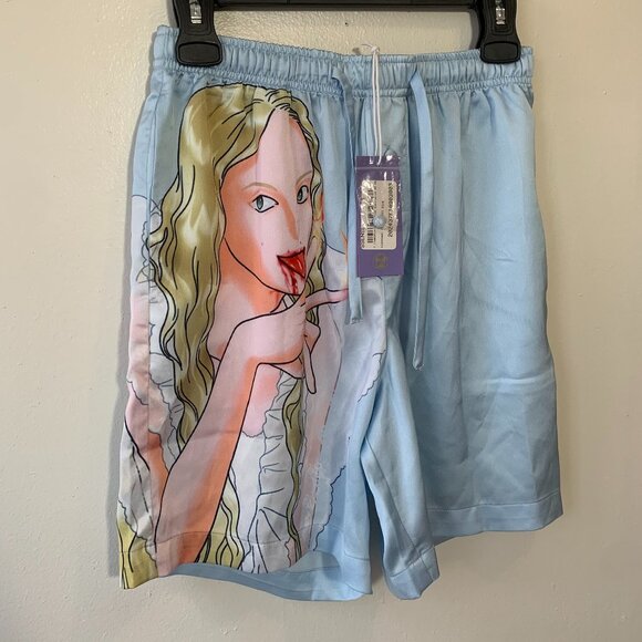 Im Sorry Petra Collins Blue Satin Graphic Set - Picture 3 of 6